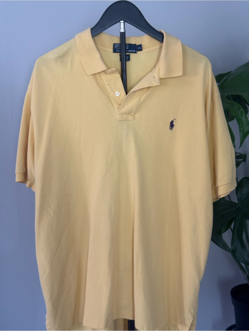 Polo by Ralph Lauren Pale Yellow Men's Short-Sleeve Polo